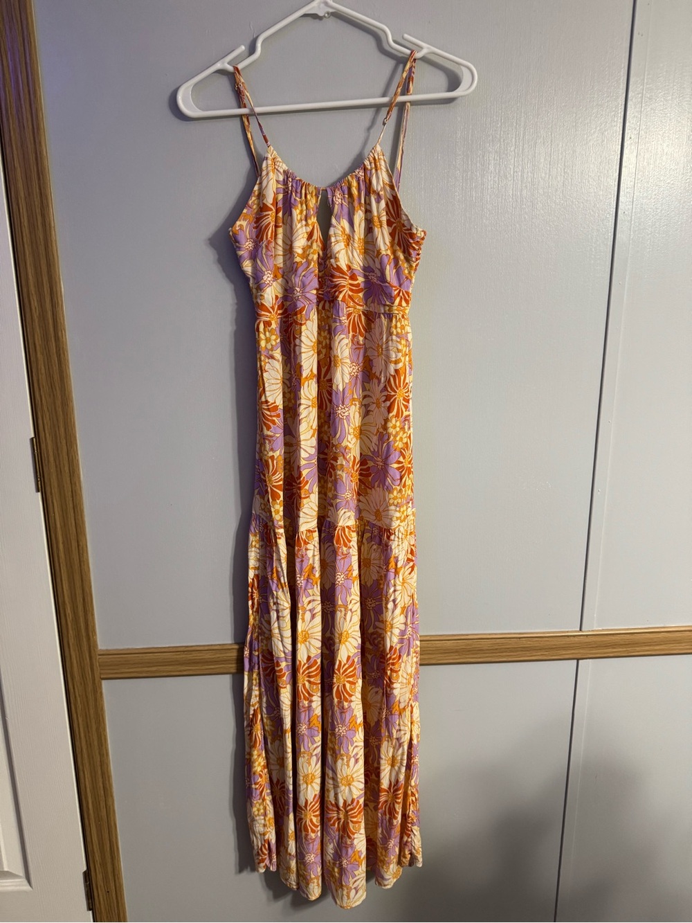 L*Space Gemma Wavy Daisy Floral Print Midi Dress Size Small - Picture 10 of 12